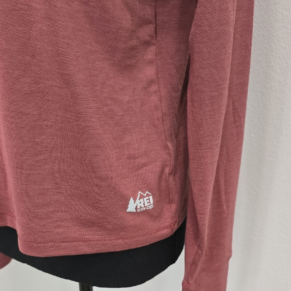 REI Co-Op Long-Sleeve Crewneck Top in Mauve - Picture 3 of 9